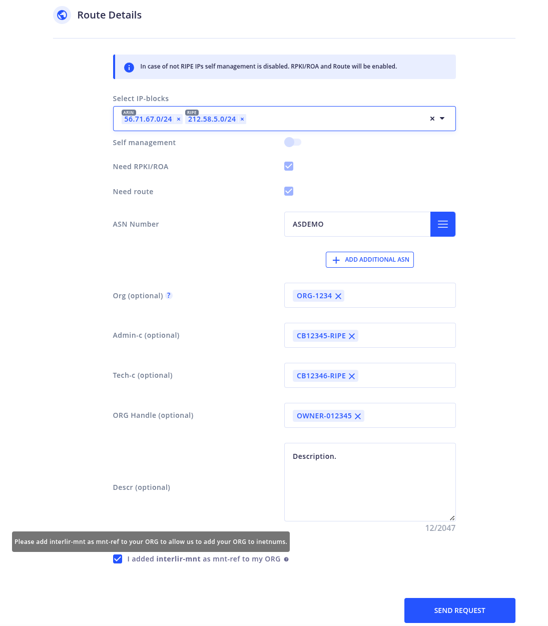 How to Make an Assignment Request - InterLIR Documentation